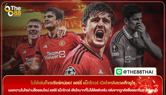 ไม่ได้เล่นก็ขอเชียร์หน่อย! แฮร์รี่ แม็กไกวร์ เปิดใจหลังชวดศึกยูโร