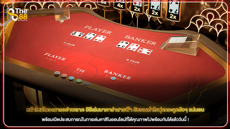 หน้าใหม่ในวงการอย่าพลาด วิธีเล่นบาคาร่าสายฟ้า รับรองกำไรพุ่งกระฉูดรัวๆ แน่นอน