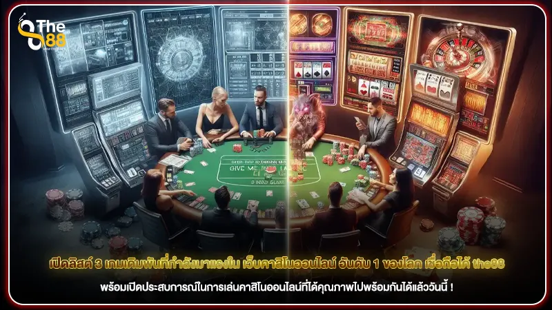 เปิดลิสต์ 3 เกมเดิมพันที่กำลังมาแรงใน เว็บคาสิโนออนไลน์ อันดับ 1 ของโลก เชื่อถือได้ the88